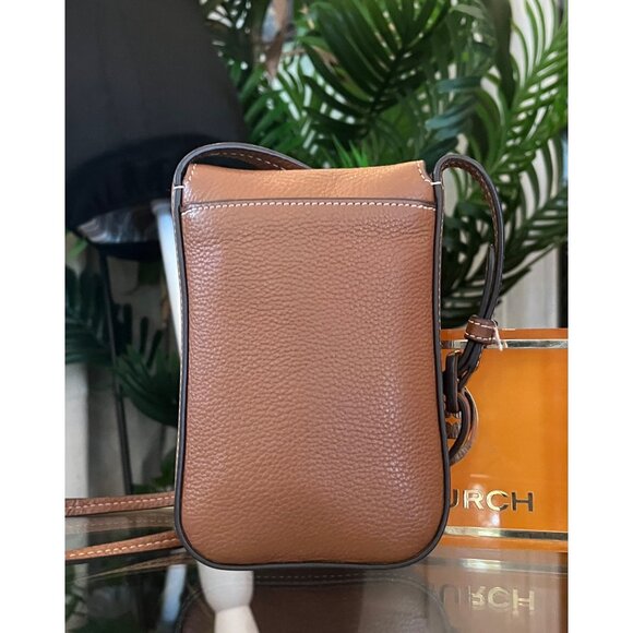 Tory Burch Camel Brown Leather Miller Shoulder Bag/Crossbody - Picture 3 of 10